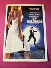 MINI LOCANDINA CIAK FILM COLLEZIONE 007 ZONA PERICOLO - 1987