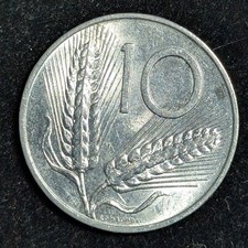 1966 R Italy 10 Lire Brilliant