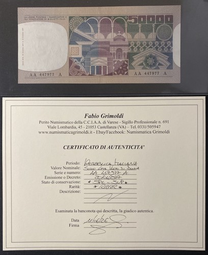 Italy 50000 lire - 50000, series