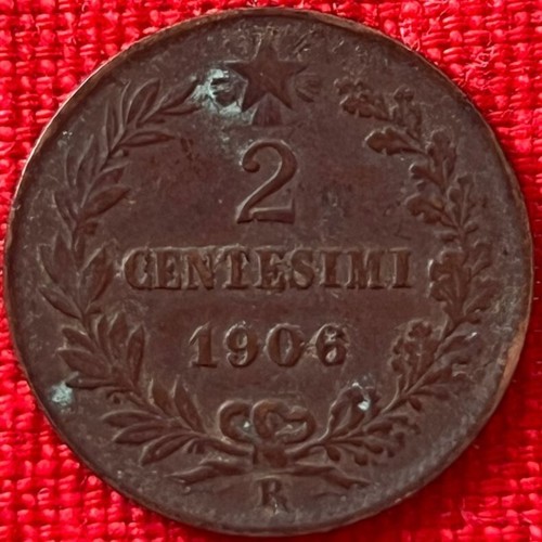 1906 italia centesimi - r, 2