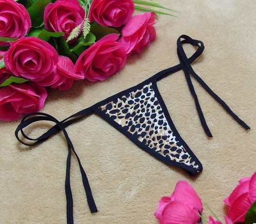 String léopard sexy femme - string,