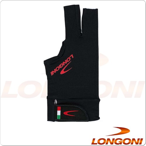 Guanto longoni black fire - black, 3.0