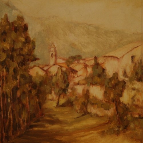 Dipinto olio tela - su,