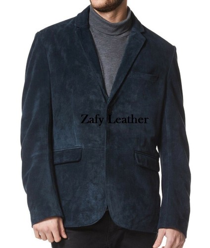 Uomo blu navy camoscio - blu,