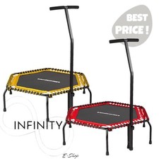 Trampolino da fitness compatto da 126 cm, telo elastico di alta qualità - NEW