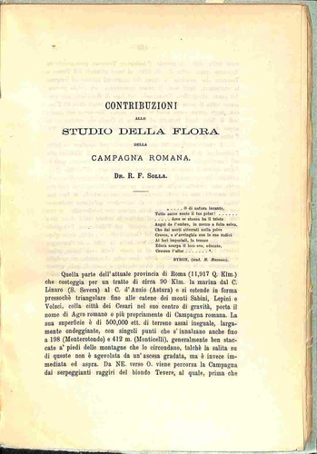 Contribuzioni allo studio