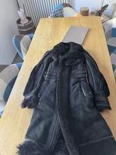 Giacca Belstaff originale in montone e pelle pezzo unico taglia 38