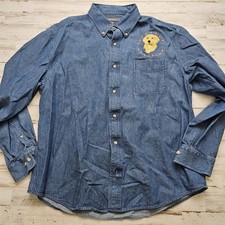 Camicia denim ricamata vintage