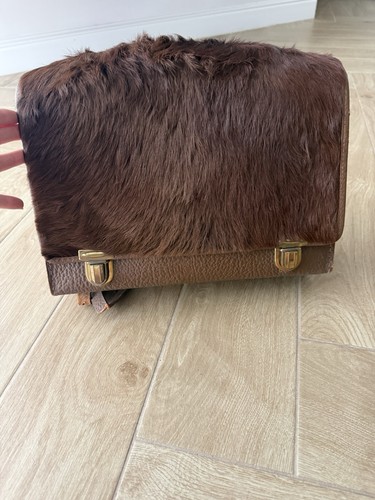 Cartella vintage vera pelle - vintage, in