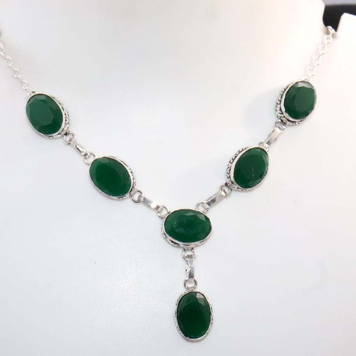 Esclusiva collana onice verde