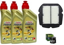 KIT/TAGLIANDO SUZUKI SFV GLADIUS 650 2009/15 OLIO CASTROL 10W40 FILTRI OLIO ARIA