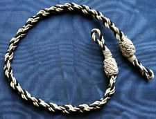 SOGGOLO CORDONE ARGENTO SCREZIATO NERO FUNZIONARIO DIRIGENTE MINISTERO P.N.F. #2