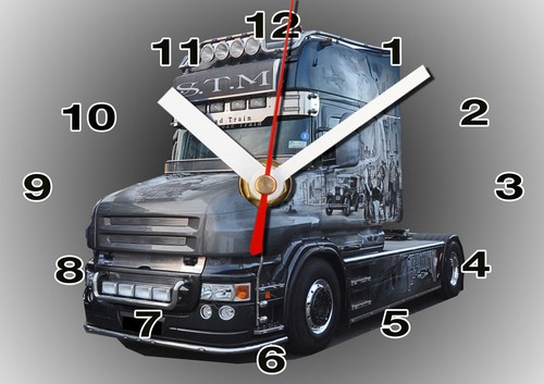 Horloge murale camion - horloge,