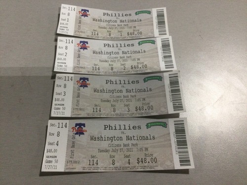 Phillies 2021 biglietto stub - phillies~2021,