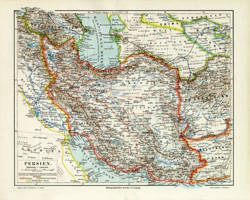 Persia mappa storica