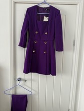 ZARA abito blazer viola e