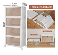 Portaoggetti con Porte e Ruote