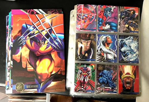 Flair marvel 1995 set completo - flair,