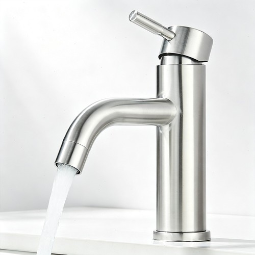 Rubinetto lavabo acciaio - , inox