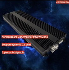 Korea Board 0.5 Ohm 5000W Amplificatore Subwoofer SPL Auto RMS 3000W 1 Ohm Forte Bas