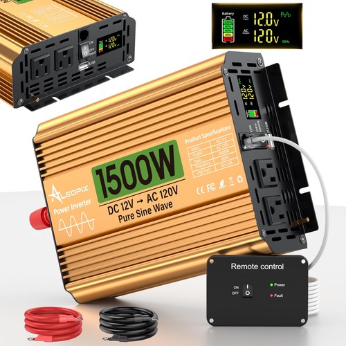 Aleopix 1500 watt inverter 12v - 1500,