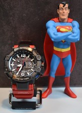 Casio G-Shock GPW-1000RD Gravitymaster Rosso Nero • Set Completo + Cinturino Extra in Metallo