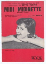 Spartito BETTY CURTIS Midi midinette - Bruhn Calabrese 1962 ITA