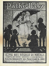 1928 * Pubblicità Originale "Pathè-Baby - Il Più Bel Regalo Di Natale" in Passep