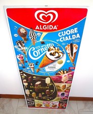 Espositore pubblicitario gelati listino prezzi ALGIDA 2024 tabella insegna bar