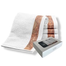 Set di 4 Lavette in scatola 100% Cotone 30x30 cm Alviero Martini 1ª Classe