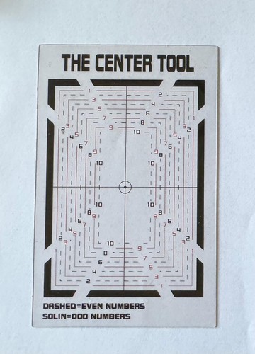 The center tool - center, centering