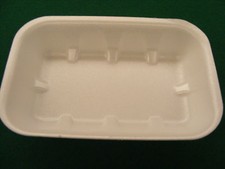 75 PEZZI VASSOIO VASCHETTA POLISTIROLO MIS.28X22X5 ALIMENTARI MACELLERIE ART.172