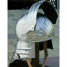Antico Medievale Tedesco Sallet Casco da Collezione Armatura Costume 18GA