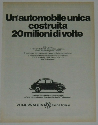 Advert pubblicità 1981 - advert,