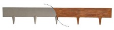 Bordura Corten con picchetti