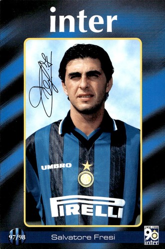 Cartolina calciatori inter - cartolina,
