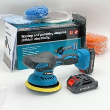 Lucidatrice Orbitale Auto 21V 6" 2 Batterie 6 Velocità Rimozione Graffi KIT