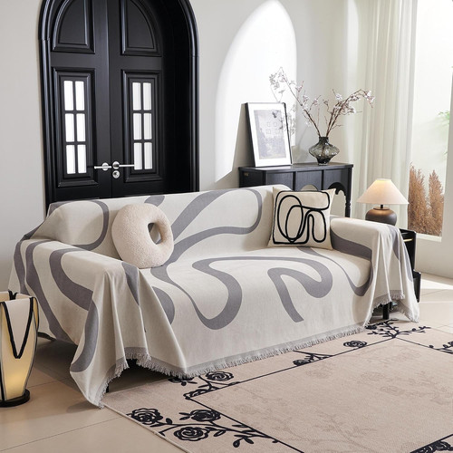 Copridivano boho grigio - copridivano,