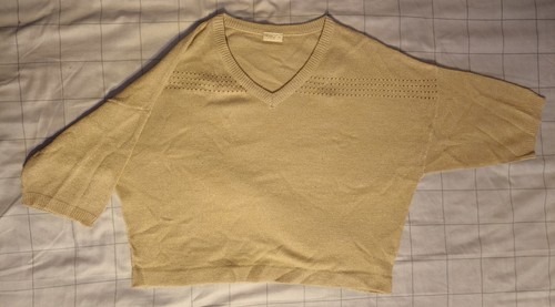 Maglietta top color oro