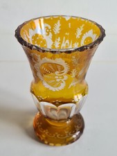 Non comune bicchiere Boemia foresta nera in cristallo finemente molatoe decorato