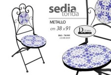 Sedia metallo pieghevole - sedia,