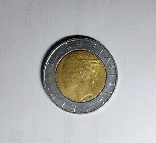 Moneta 500 lire - moneta,