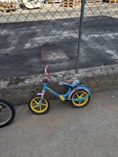 bici unisex Trotter , bambino  3/4 anni , azzurro , rosa e giallo 