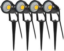 4PCS COB Faretto Da Giardino