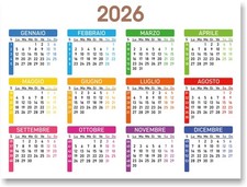Calendario 2026 per
