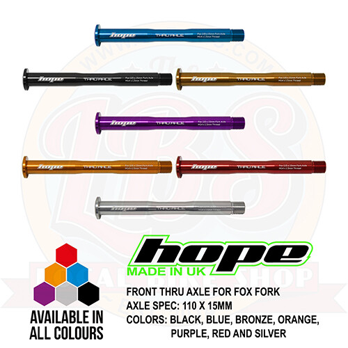 Hope fork thru axle per - thru,
