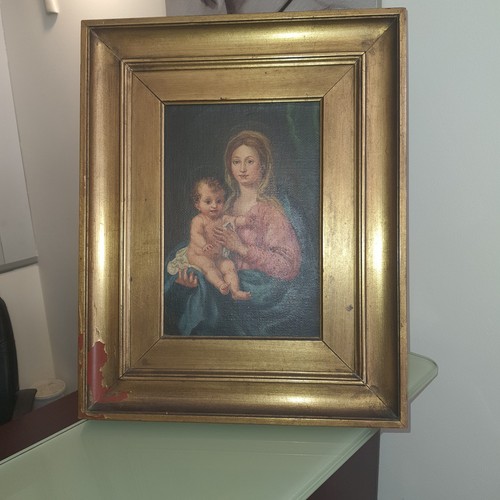 Antico quadro olio tela - antico,