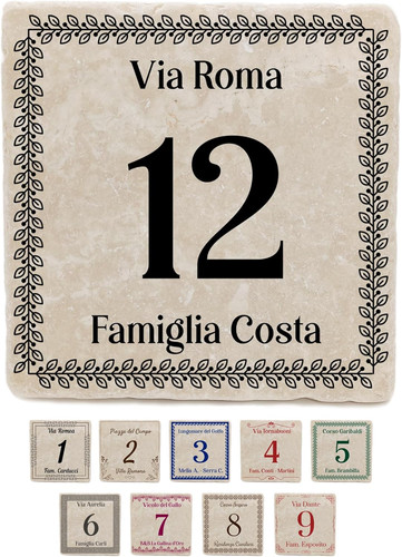 Numero civico personalizzato - numero,