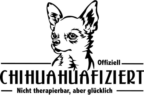 Adesivo auto chihuahua - adesivo,