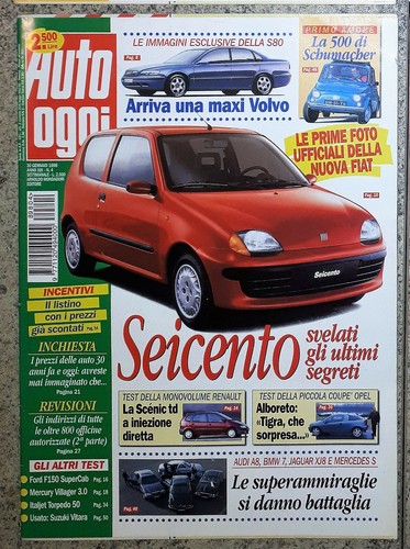 Auto oggi 1998 fiat - auto,